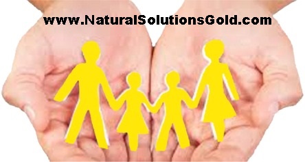 Gold Family in hands
